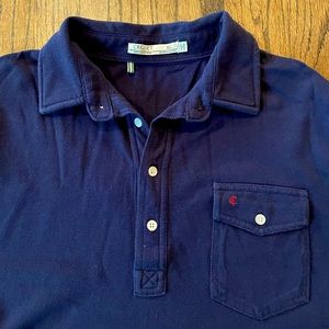 Criquet Long-sleeved Navy polo. XL